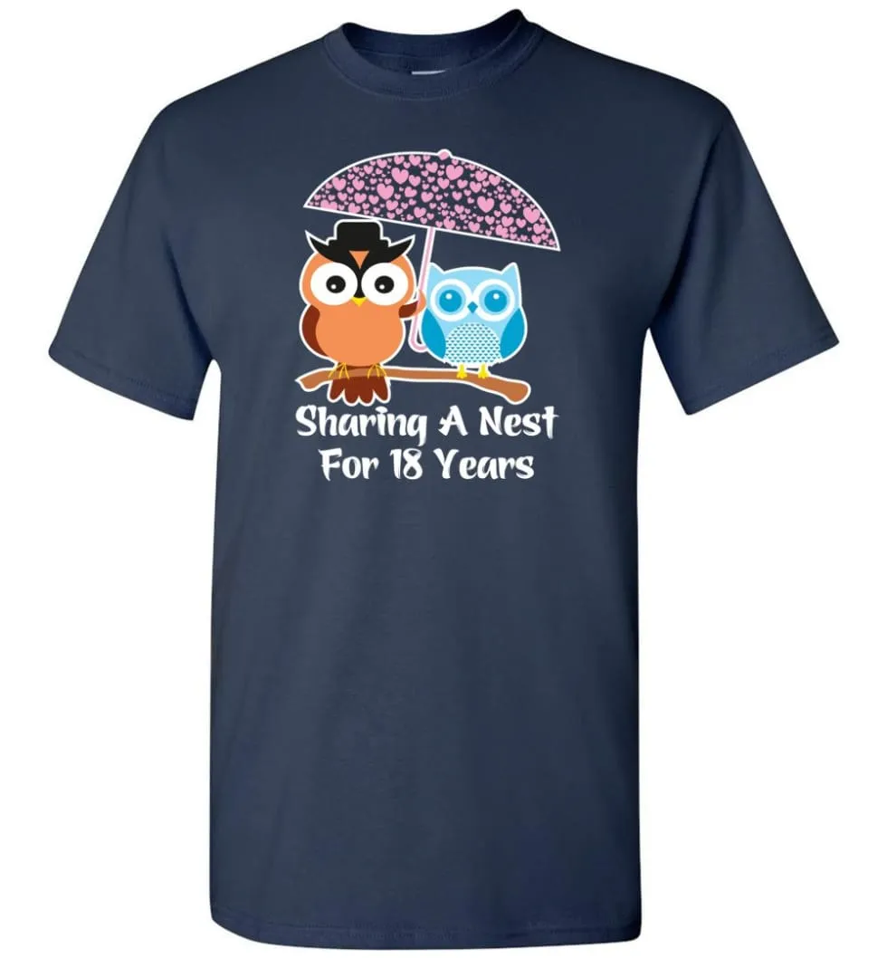 18 Years Wedding Anniversary Gifts Valentine's Day T-shirt