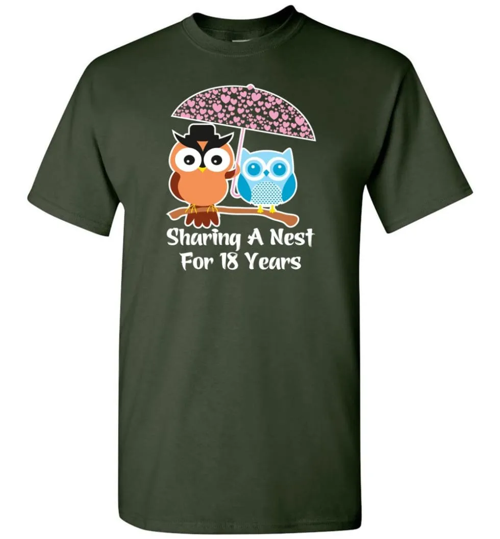 18 Years Wedding Anniversary Gifts Valentine's Day T-shirt