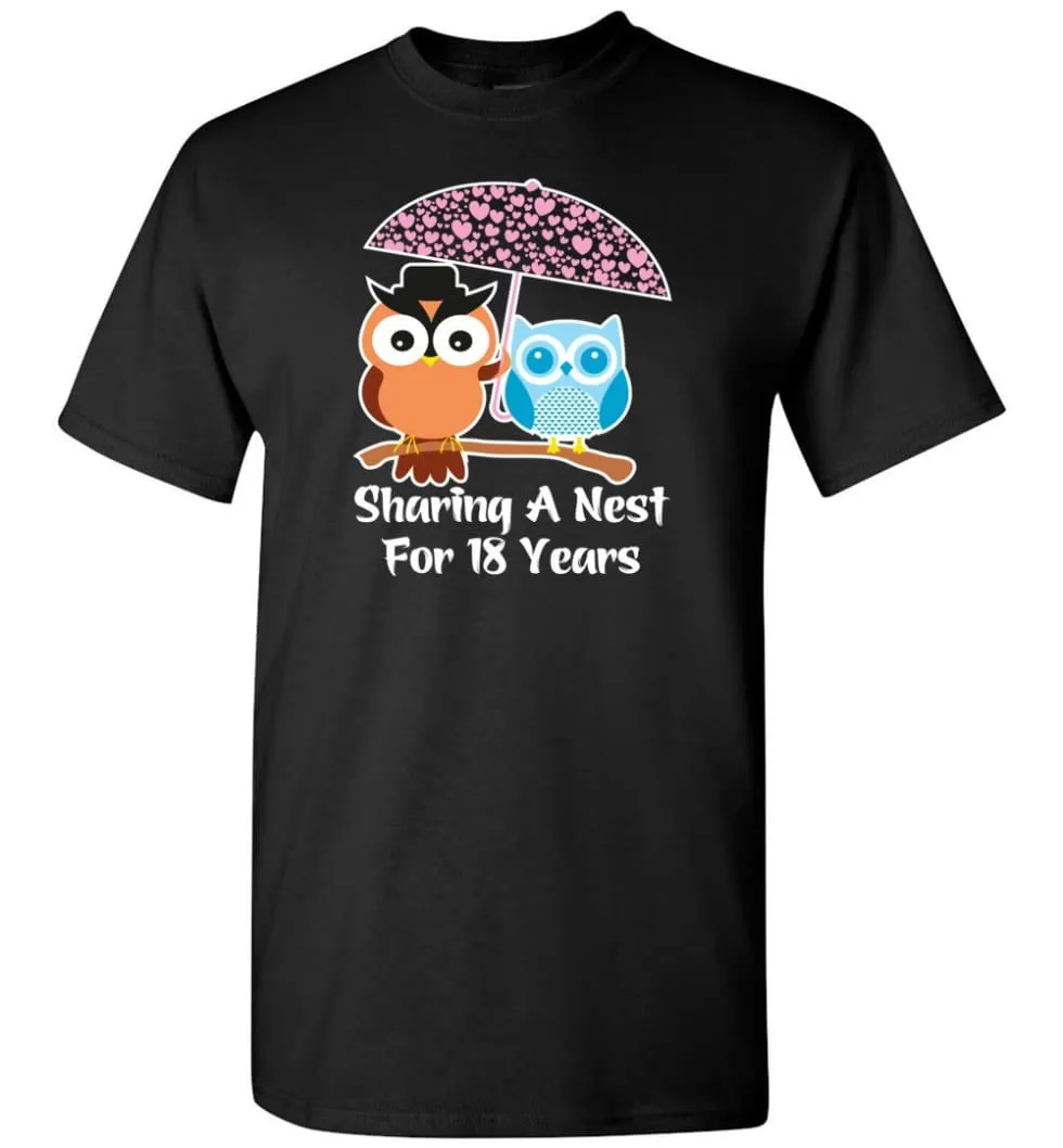 18 Years Wedding Anniversary Gifts Valentine's Day T-shirt