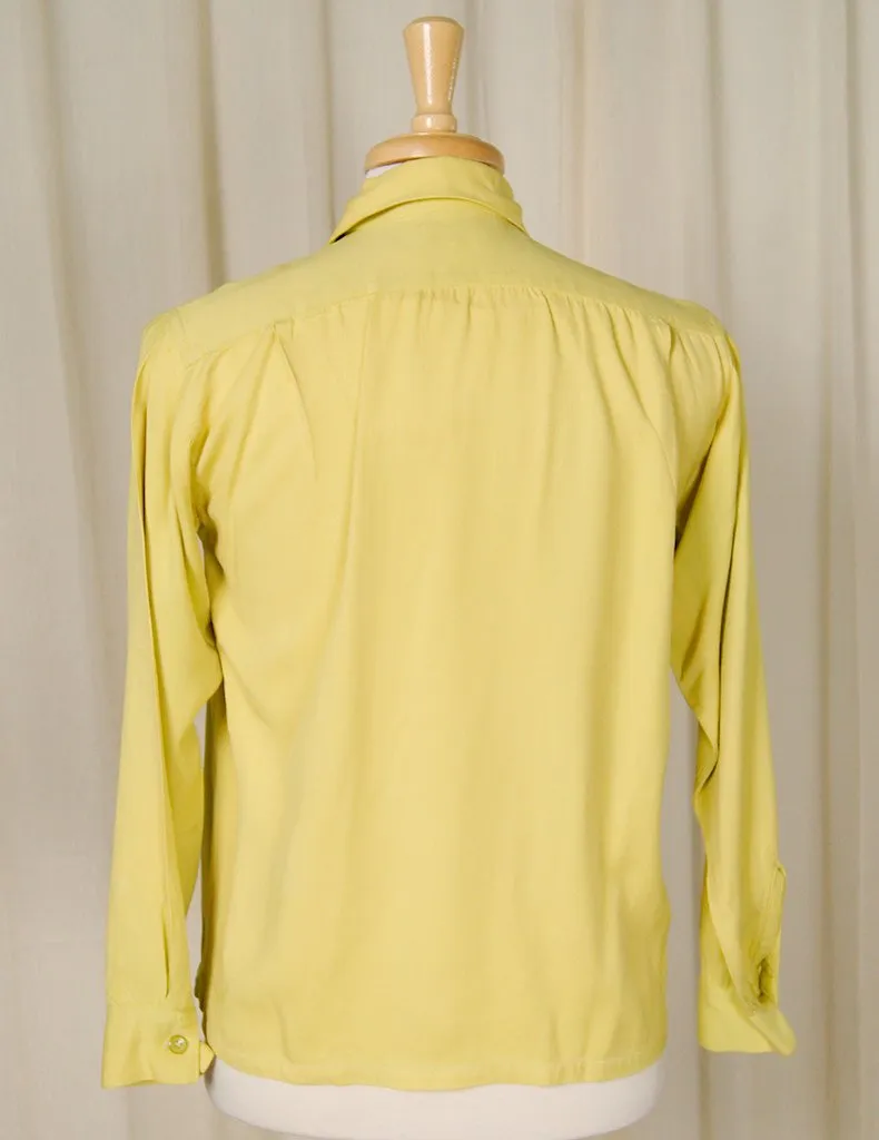 1950s LS Chartreuse Shirt