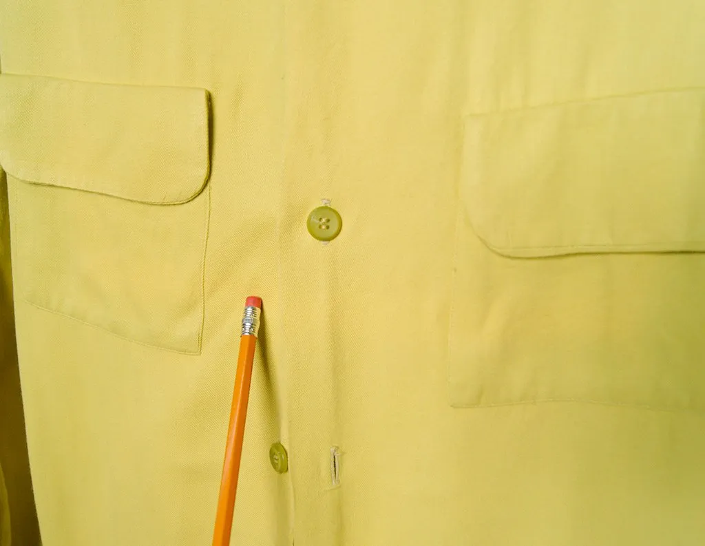 1950s LS Chartreuse Shirt