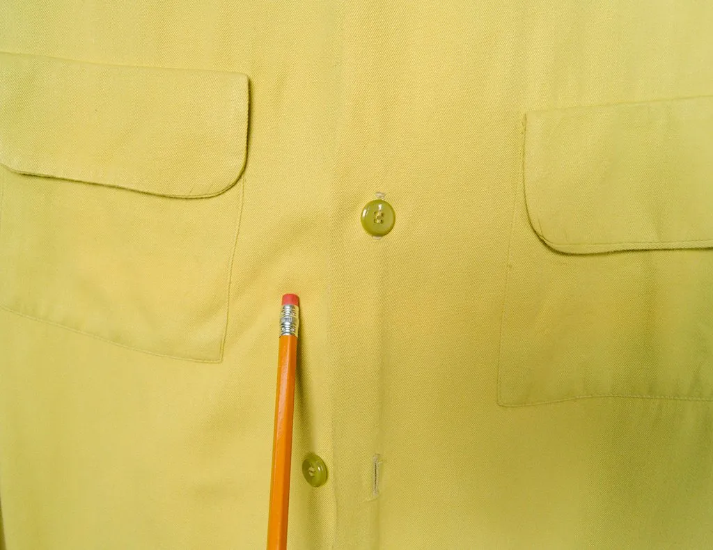 1950s LS Chartreuse Shirt