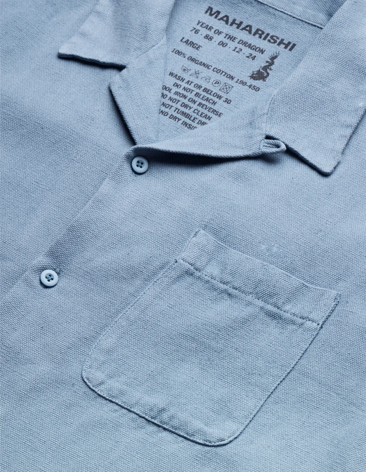 5005 Hemp Camp Collar Shirt Subdued Blue