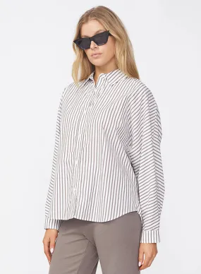 80's Poplin Stripe Dolman Shirt