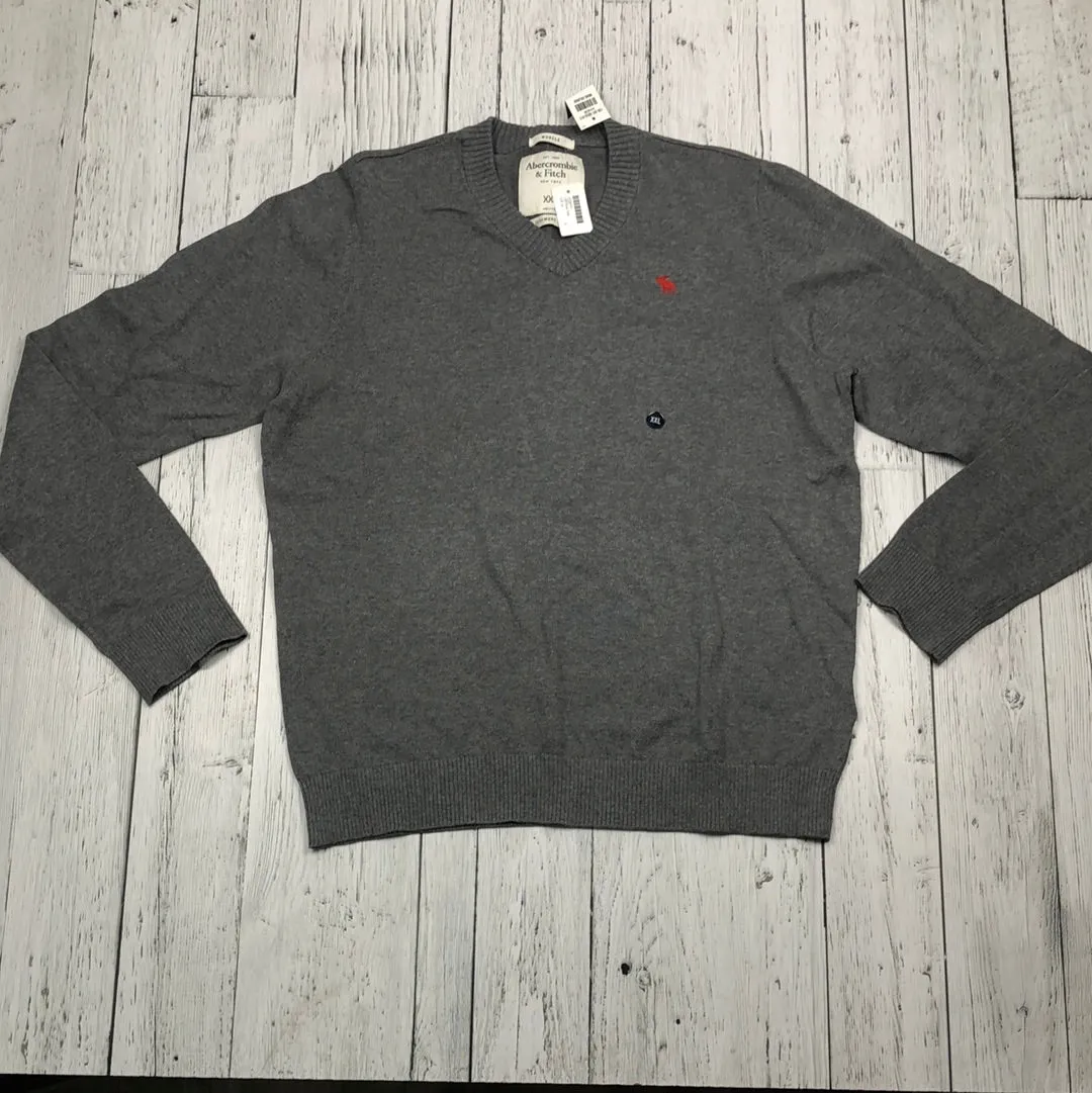 Abercrombie & Fitch grey cashmere sweater - His XXL