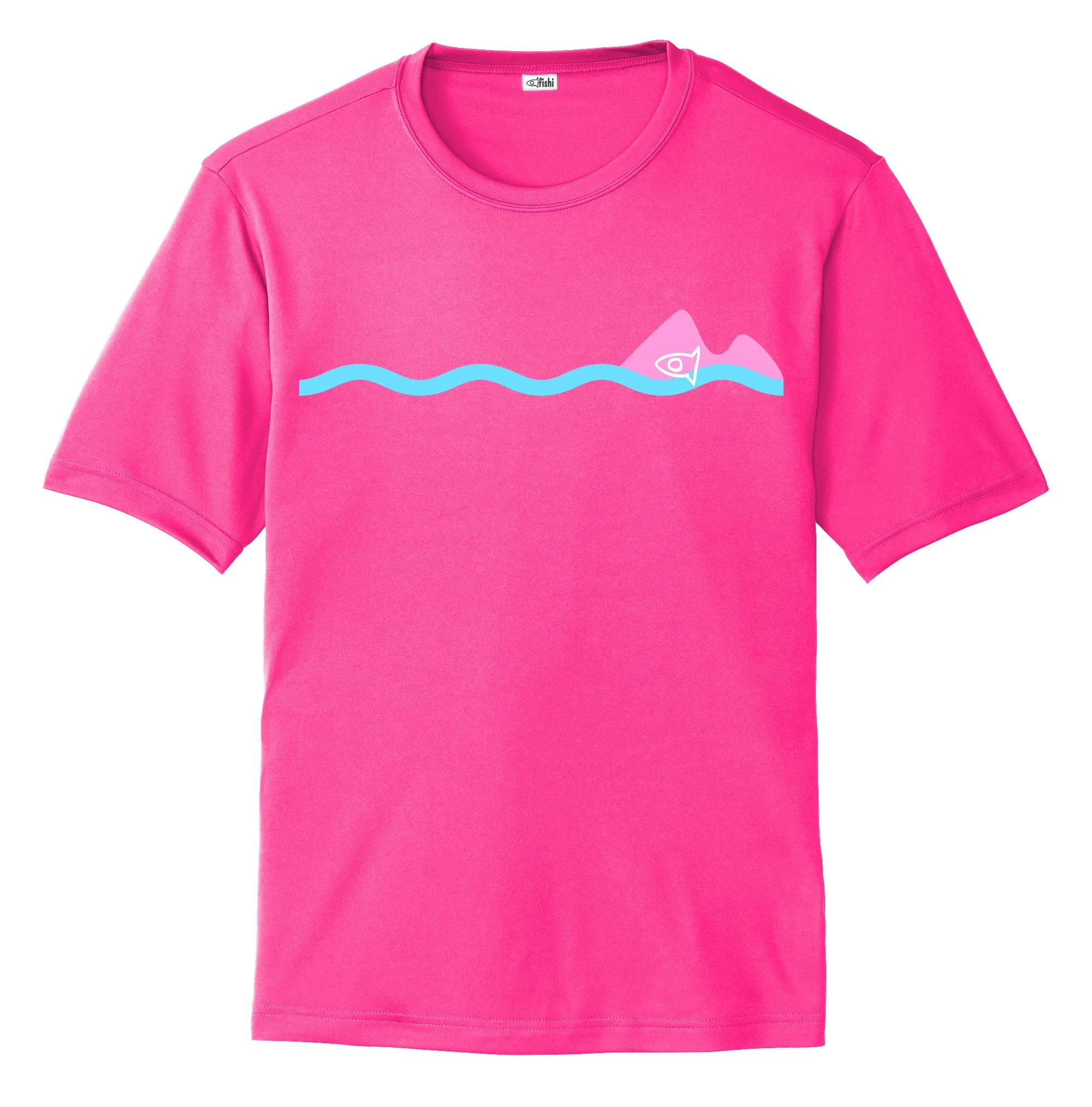 Adult S/S Hot Pink 3 Islands