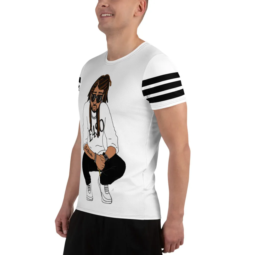 All-Over Dread Print E4SO Men's Athletic T-shirt