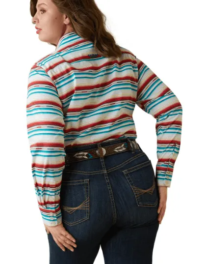 Ariat Women's REAL Kirby Rosa Serape Stretch Long Sleeve Western Shirt 10043551