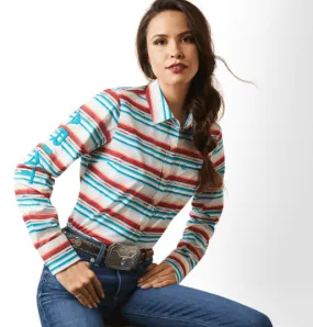 Ariat Women's REAL Kirby Rosa Serape Stretch Long Sleeve Western Shirt 10043551