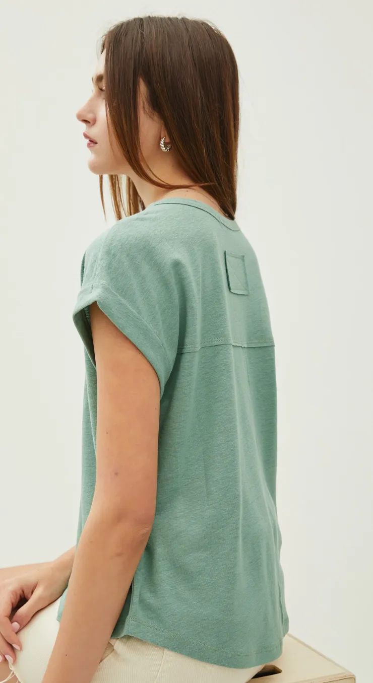 Be Cool Breezy Linen Tee