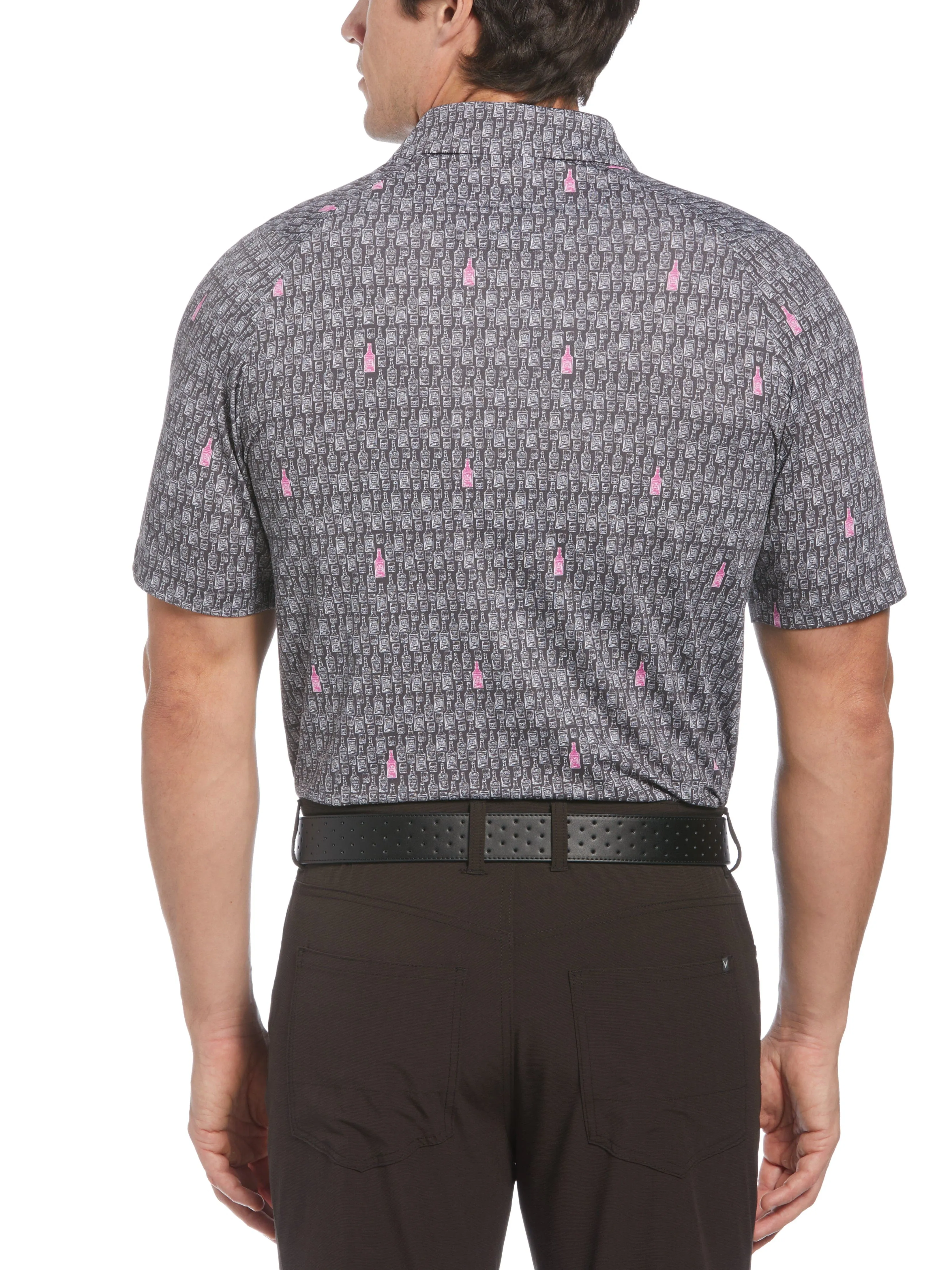 Big & Tall Scotch Novelty Print Golf Polo