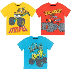 Blaze and the Monster Machines 3 Pack T-Shirts