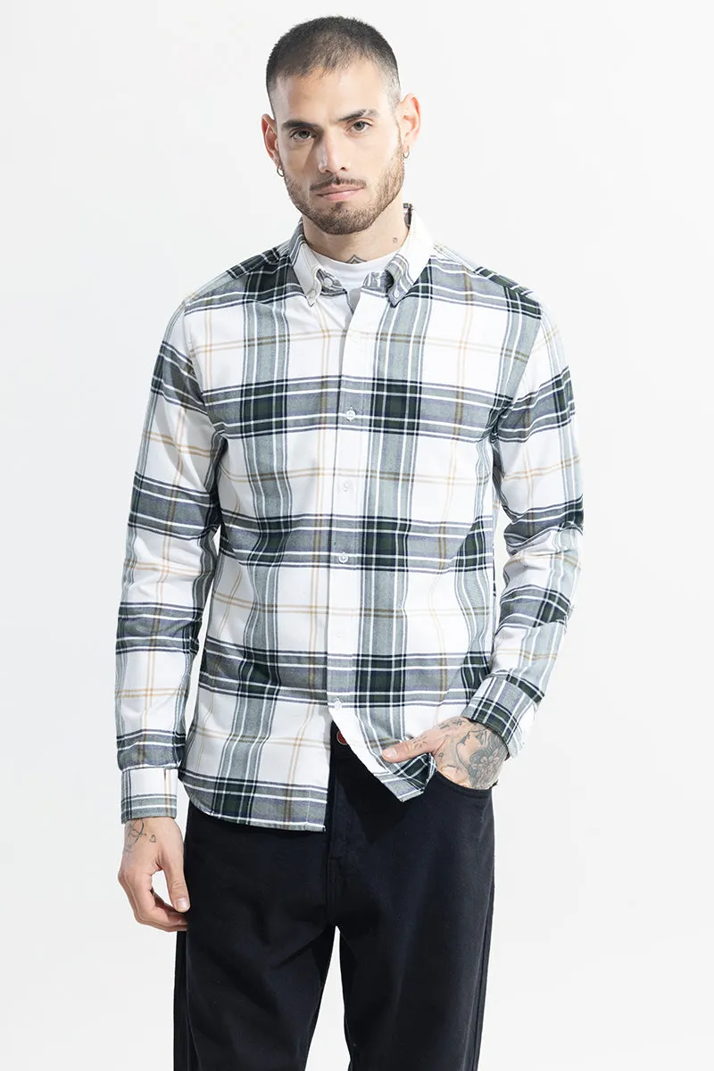 Boldsquare White Checks Shirt