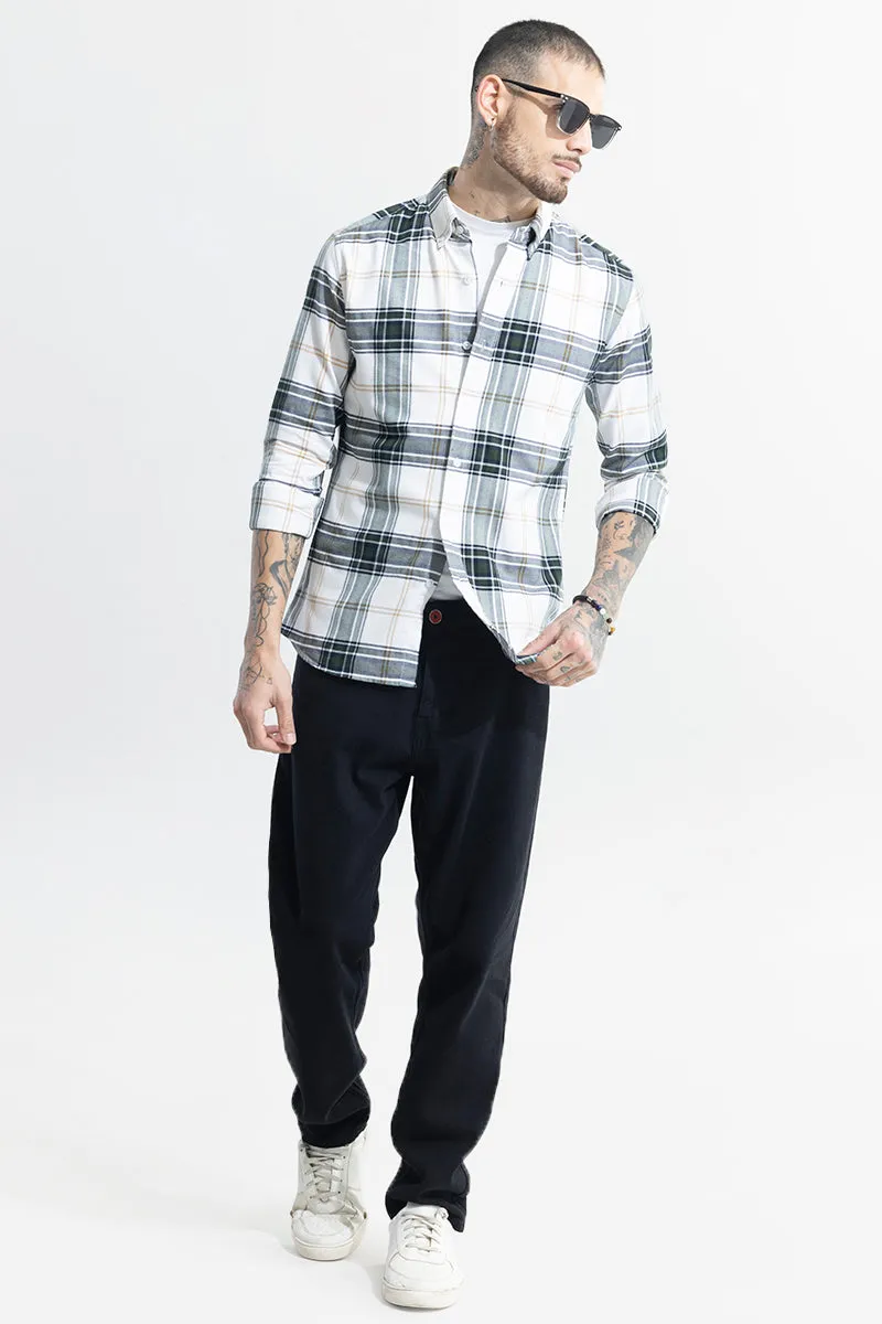 Boldsquare White Checks Shirt