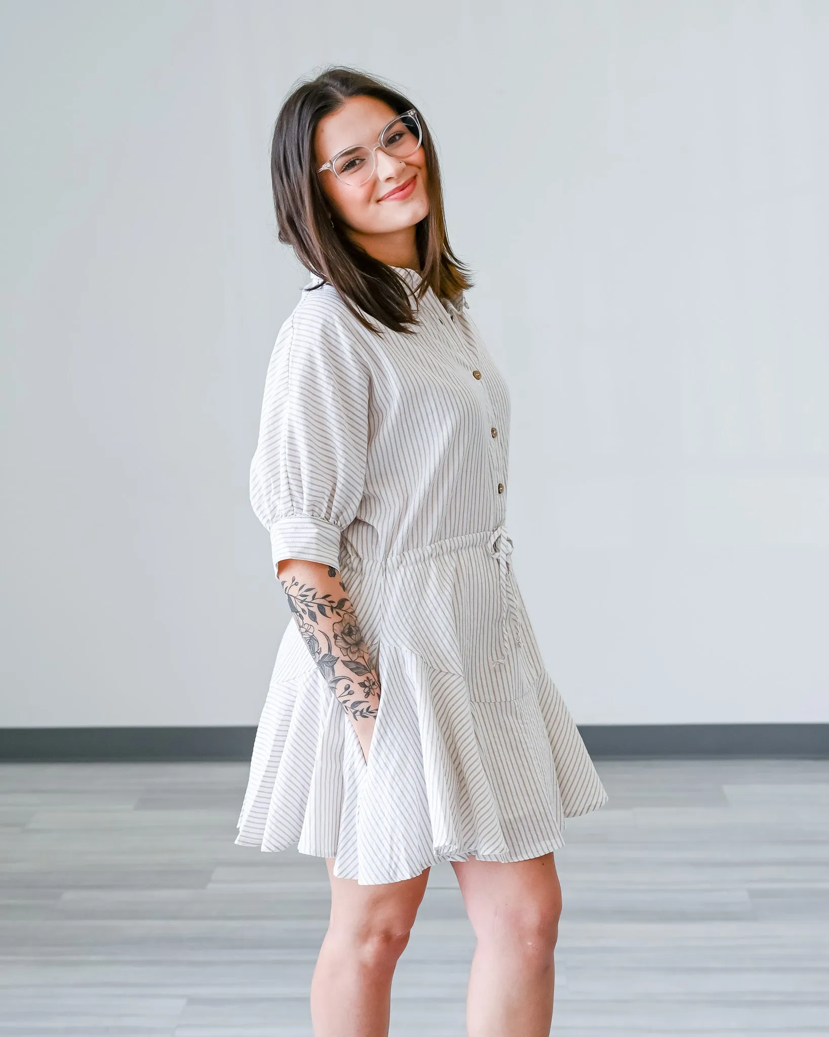 Briella Button-Down Shirt Dress