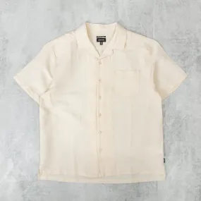 Brixton Bunker Linen Blend Shirt - Whitecap