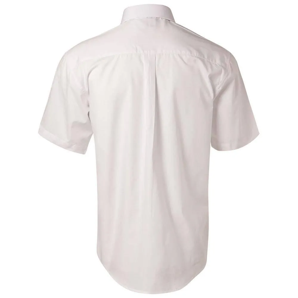 BS01S Men's Poplin Short Sleeve Business Shirt