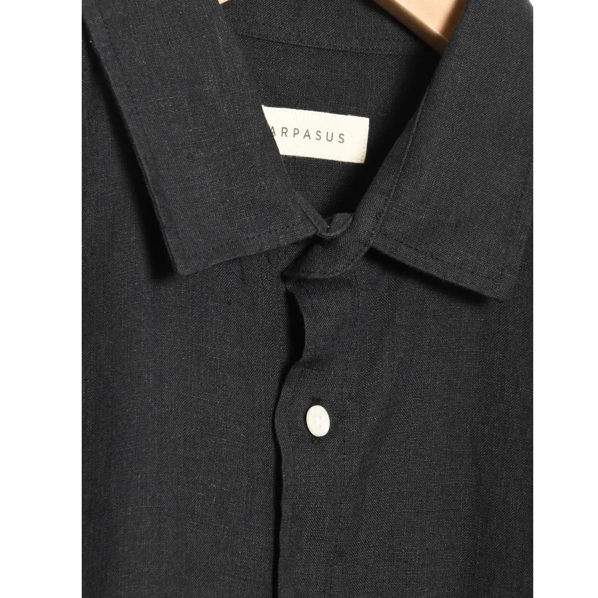 Carpasus Shirt Linen Short Lido black