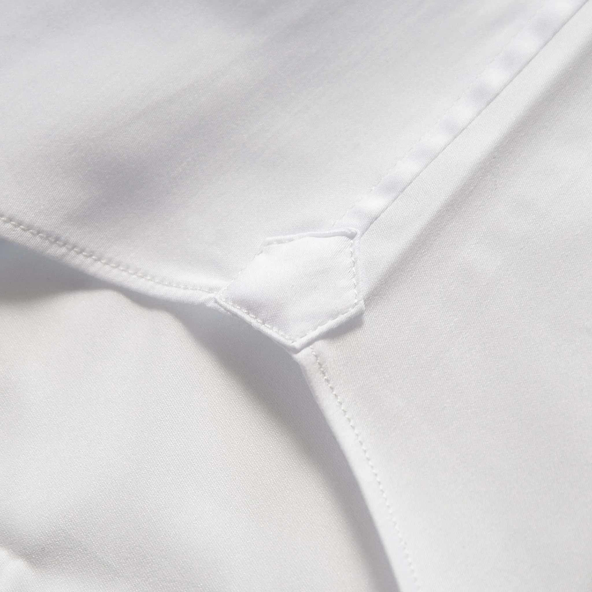 Clamenc shirt satin stretch (ice white)