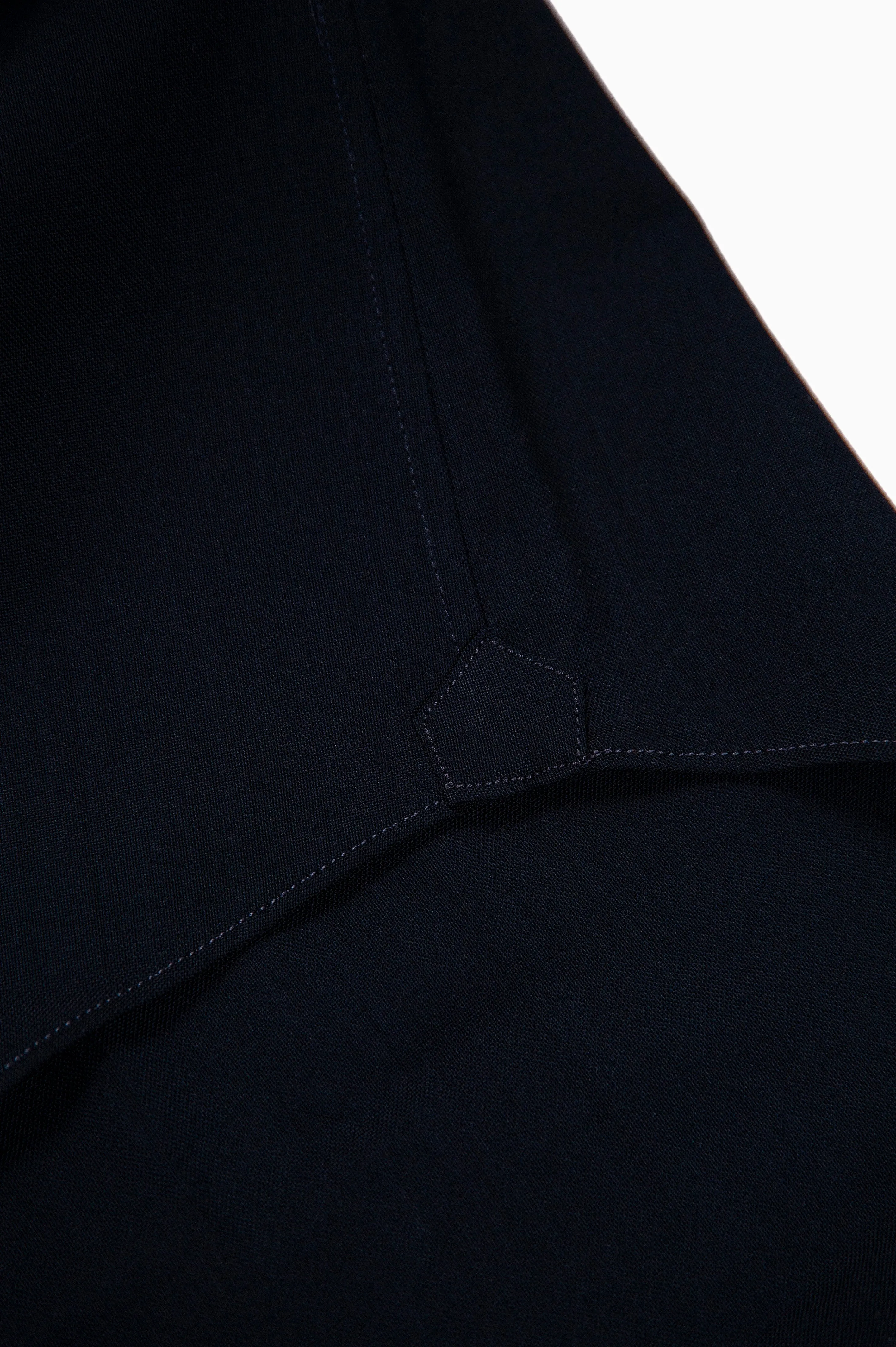 Clamenc twill wool shirt (dark blue)