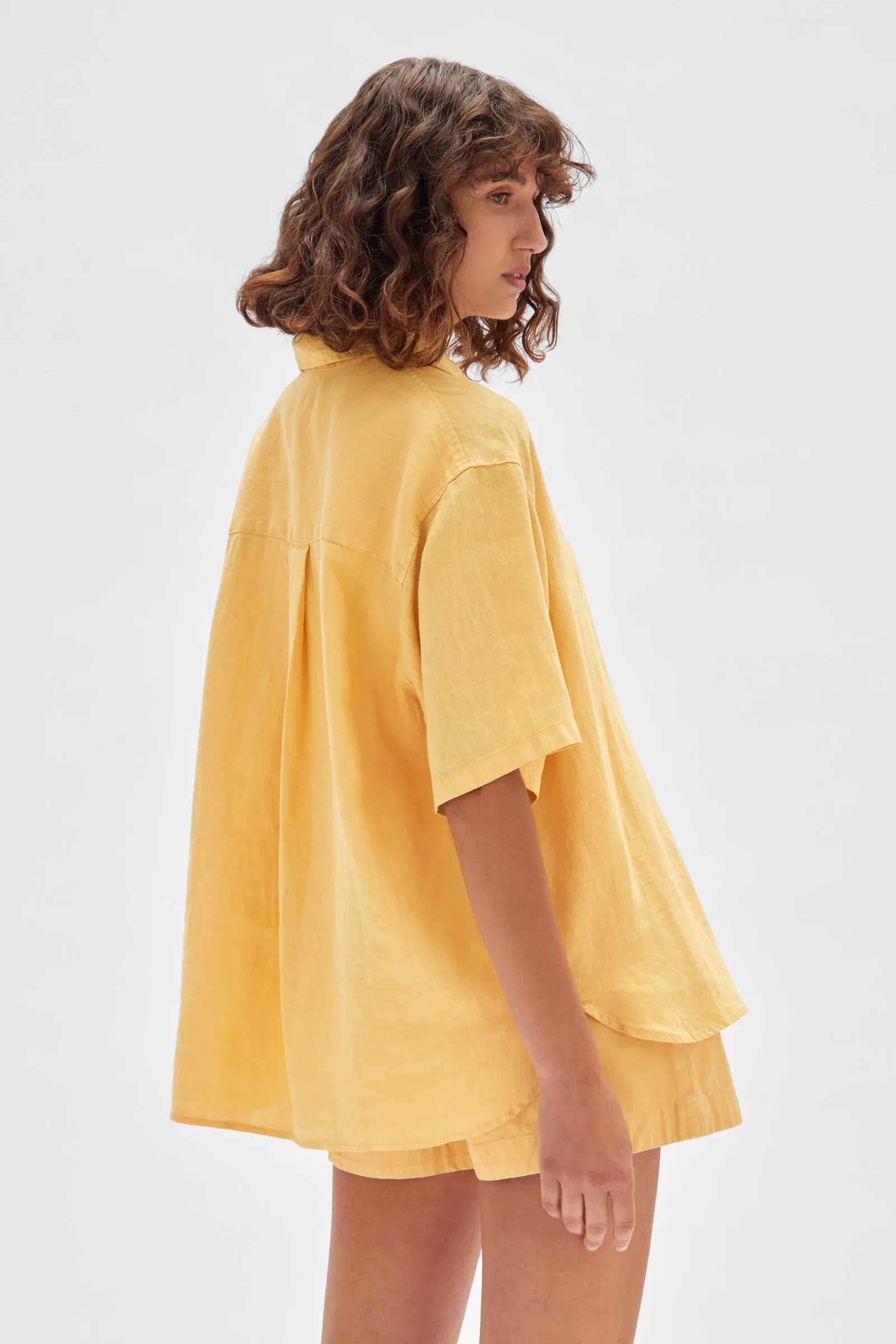 Corine Linen Shirt Butterscotch