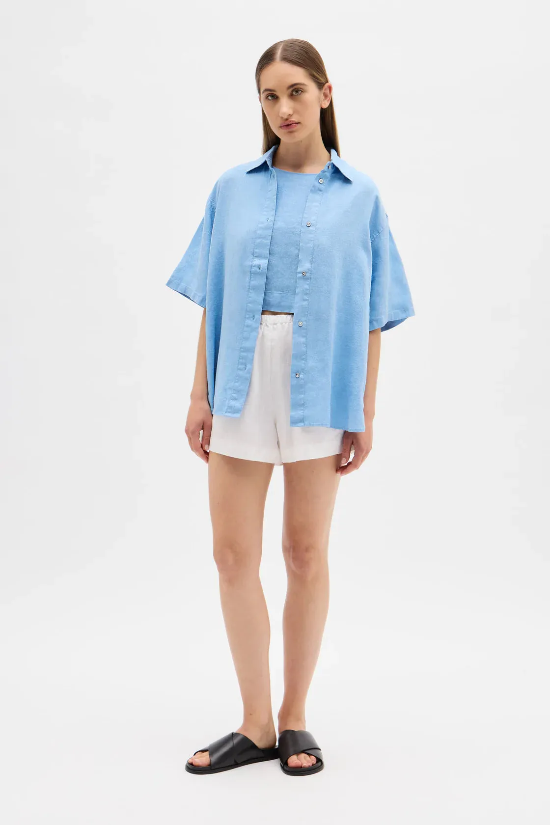 Corine Shirt Cornflower Blue