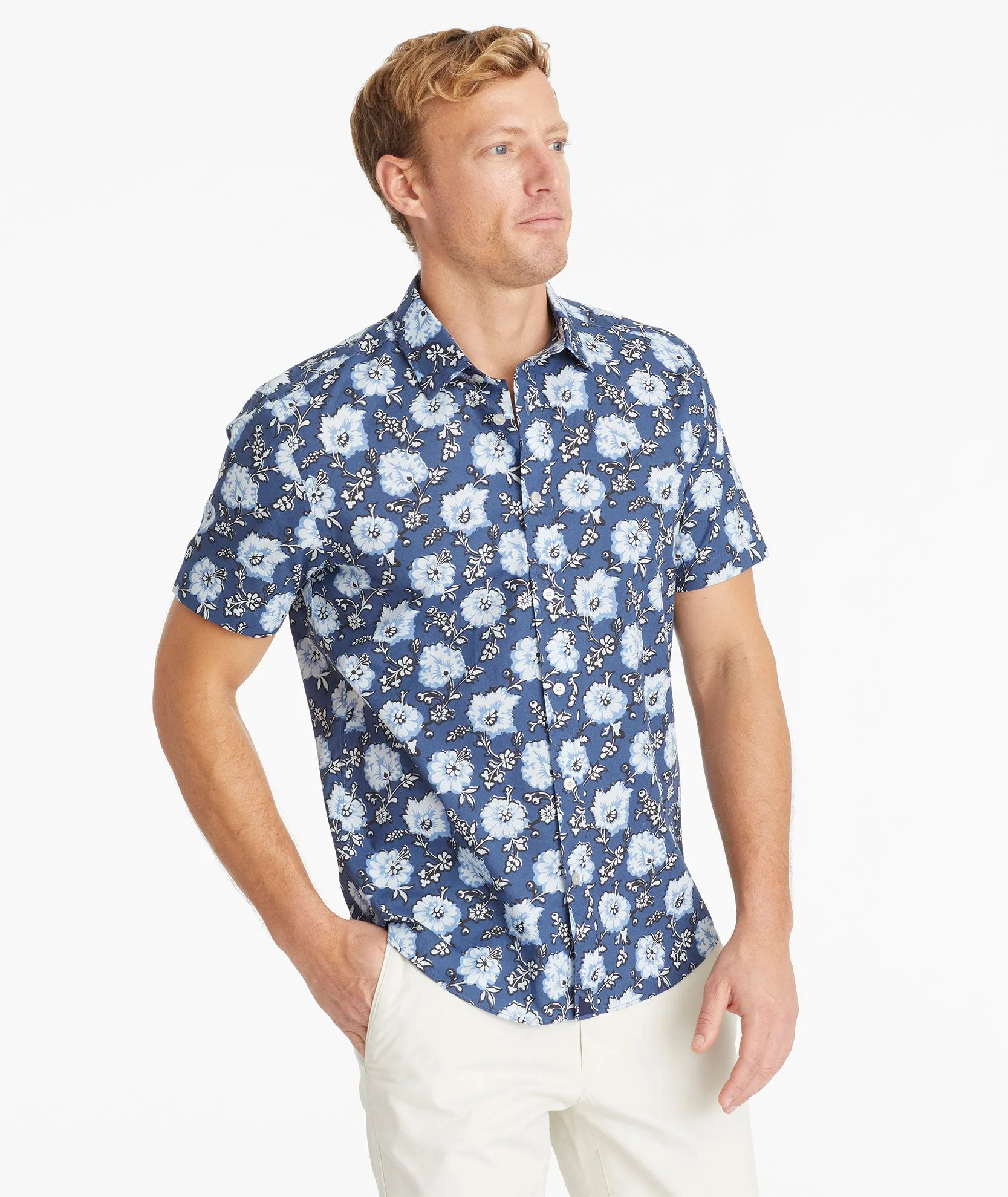 Cotton Short-Sleeve Monreale Shirt