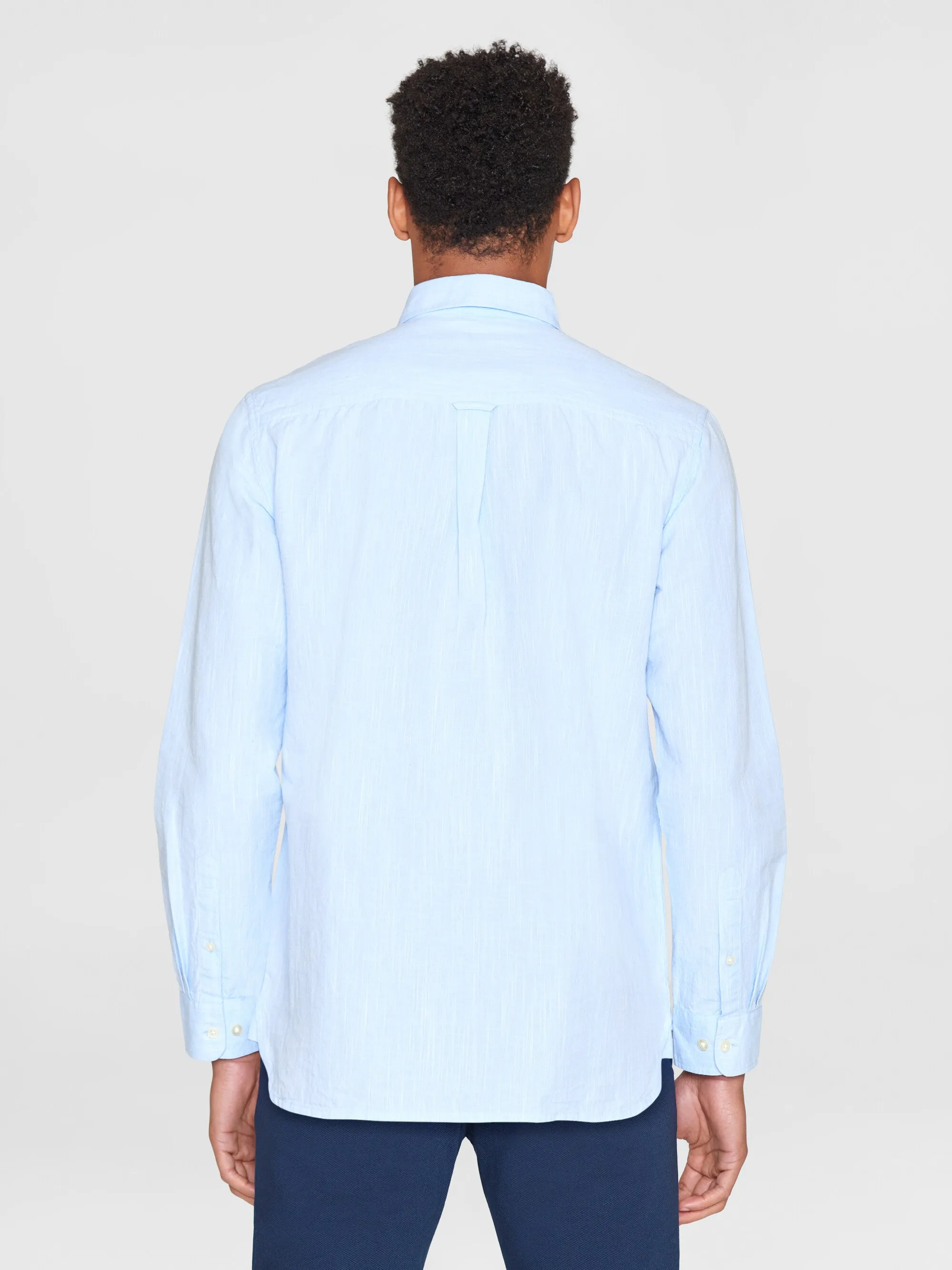 Custom fit linen shirt - Skyway