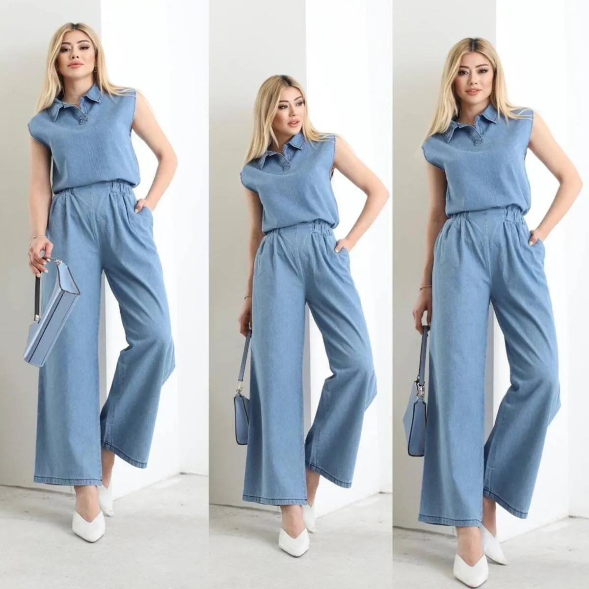 Denim Elegance: Versatile and Comfortable Formal Denim Set