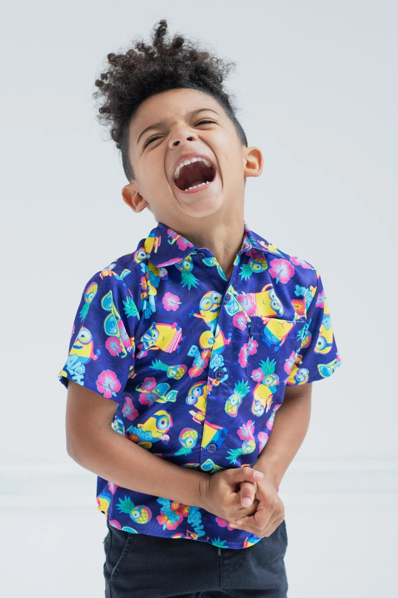 Despicable Me Minions Hawaiian Button Down Shirt