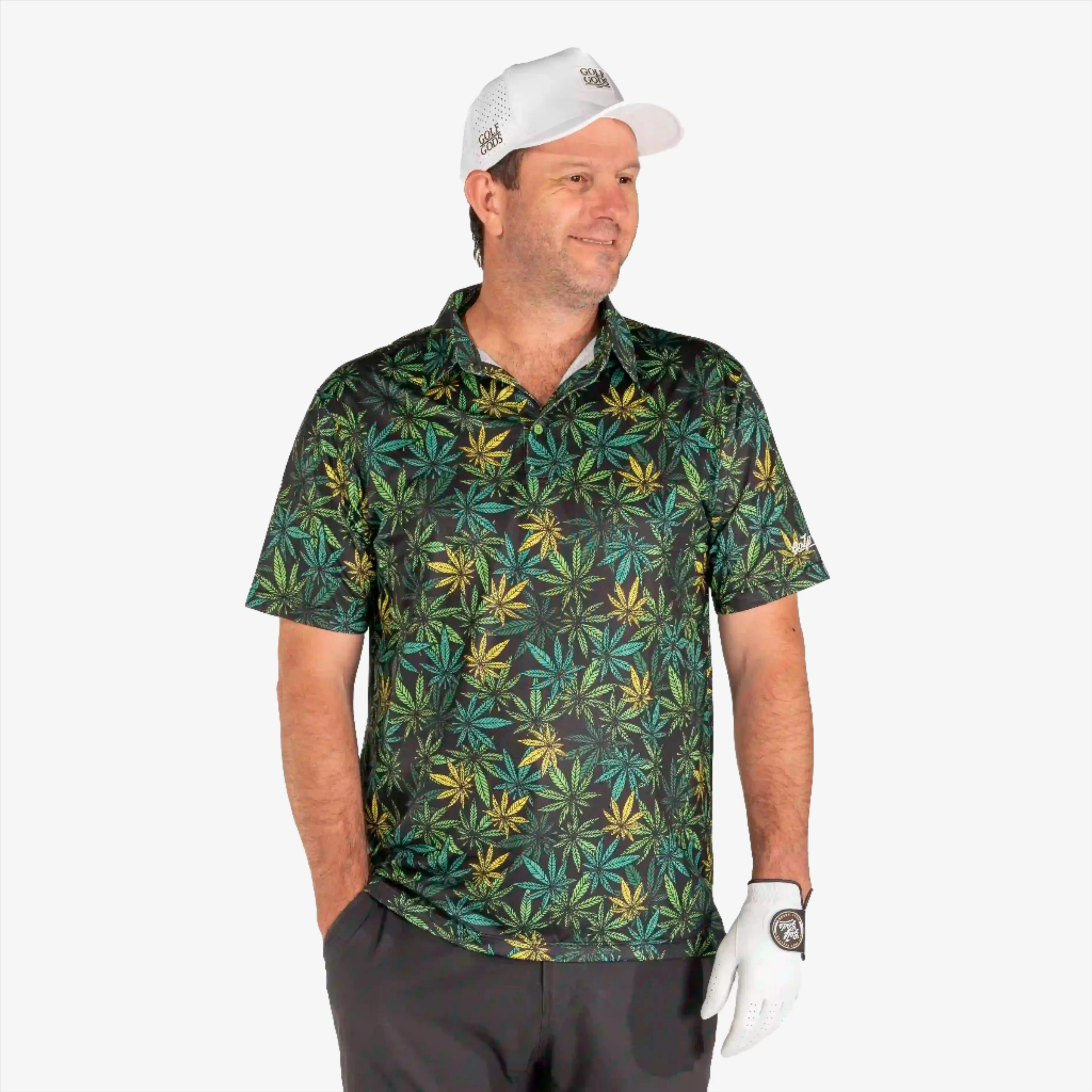 Devil's Lettuce Cool Tech Performance Golf Polo