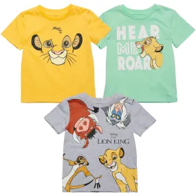 Disney Lion King 3 Pack T-Shirts