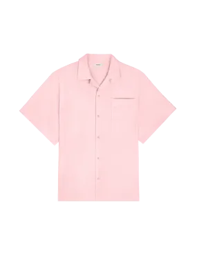 DNA Aloe Linen Camp Collar Shirt—magnolia pink