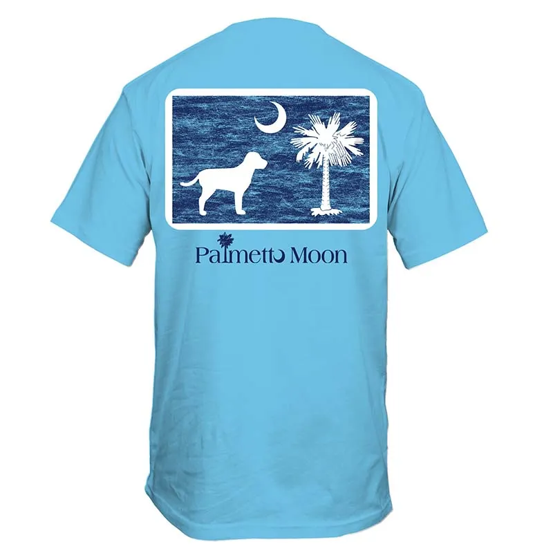 Dog Pledge Moon Short Sleeve T-Shirt