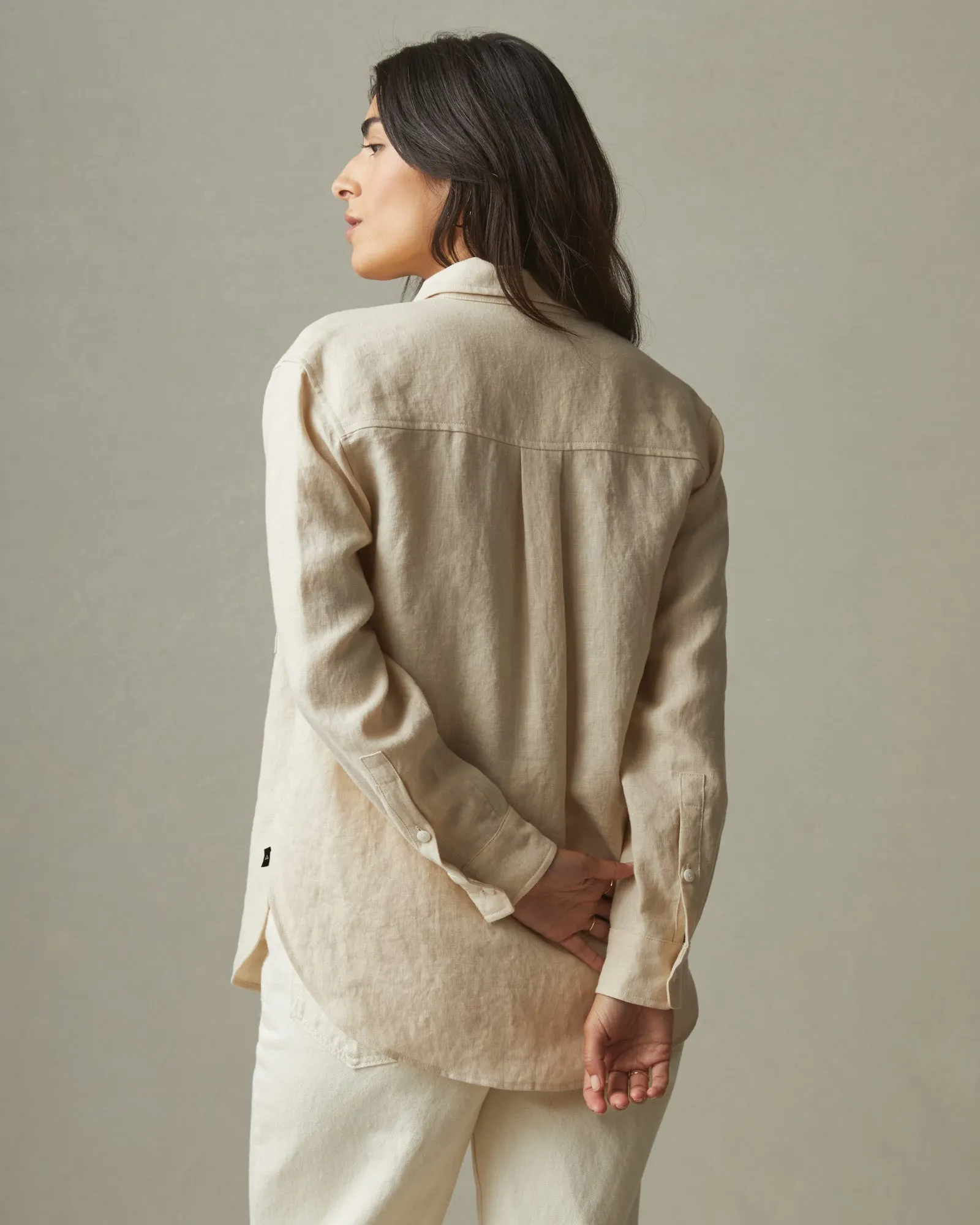 Easy Linen Long Sleeve Shirt - Cotton