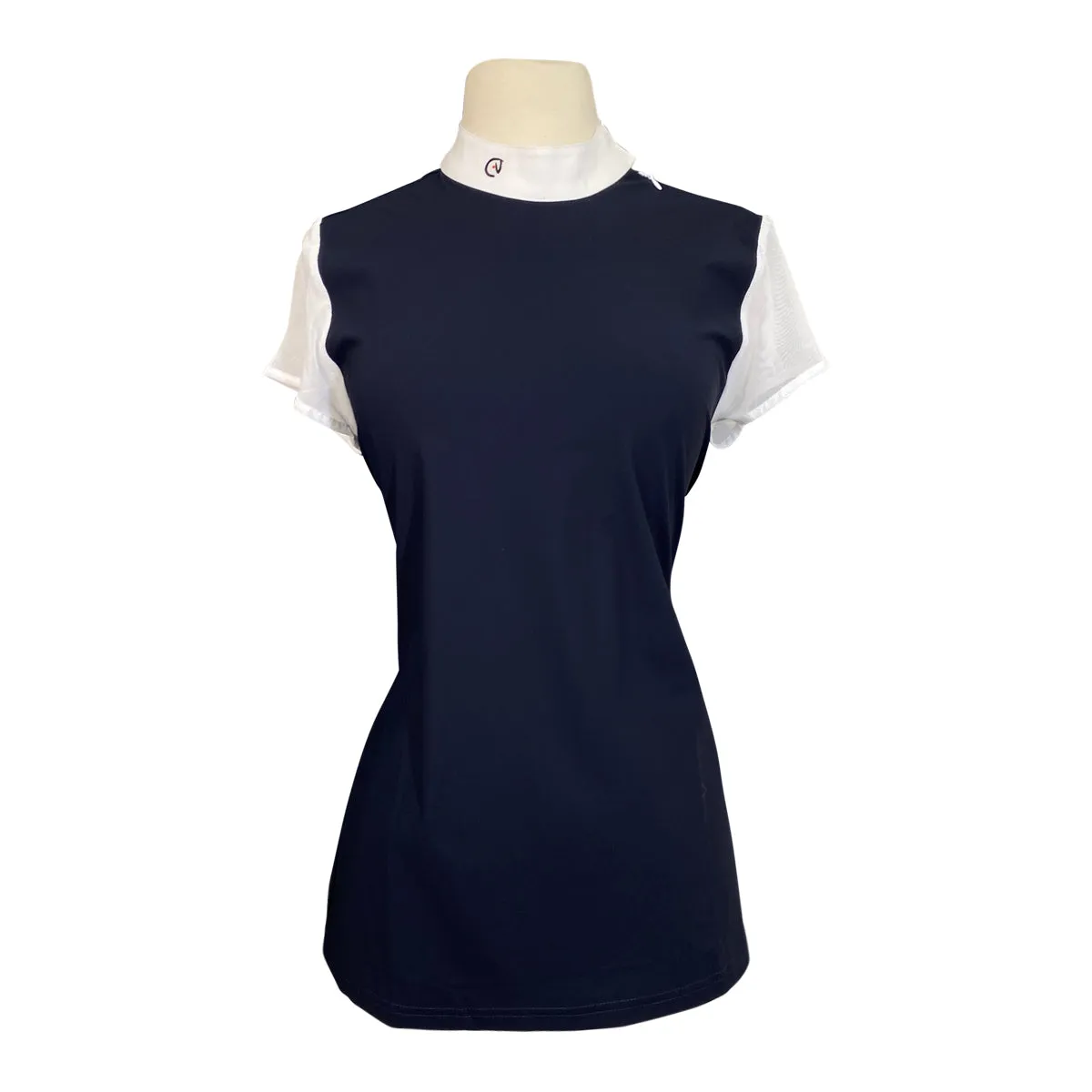 EGO7 'Rita' Short Sleeve Show Shirt in Navy - Women's IT 44 (US M/L)