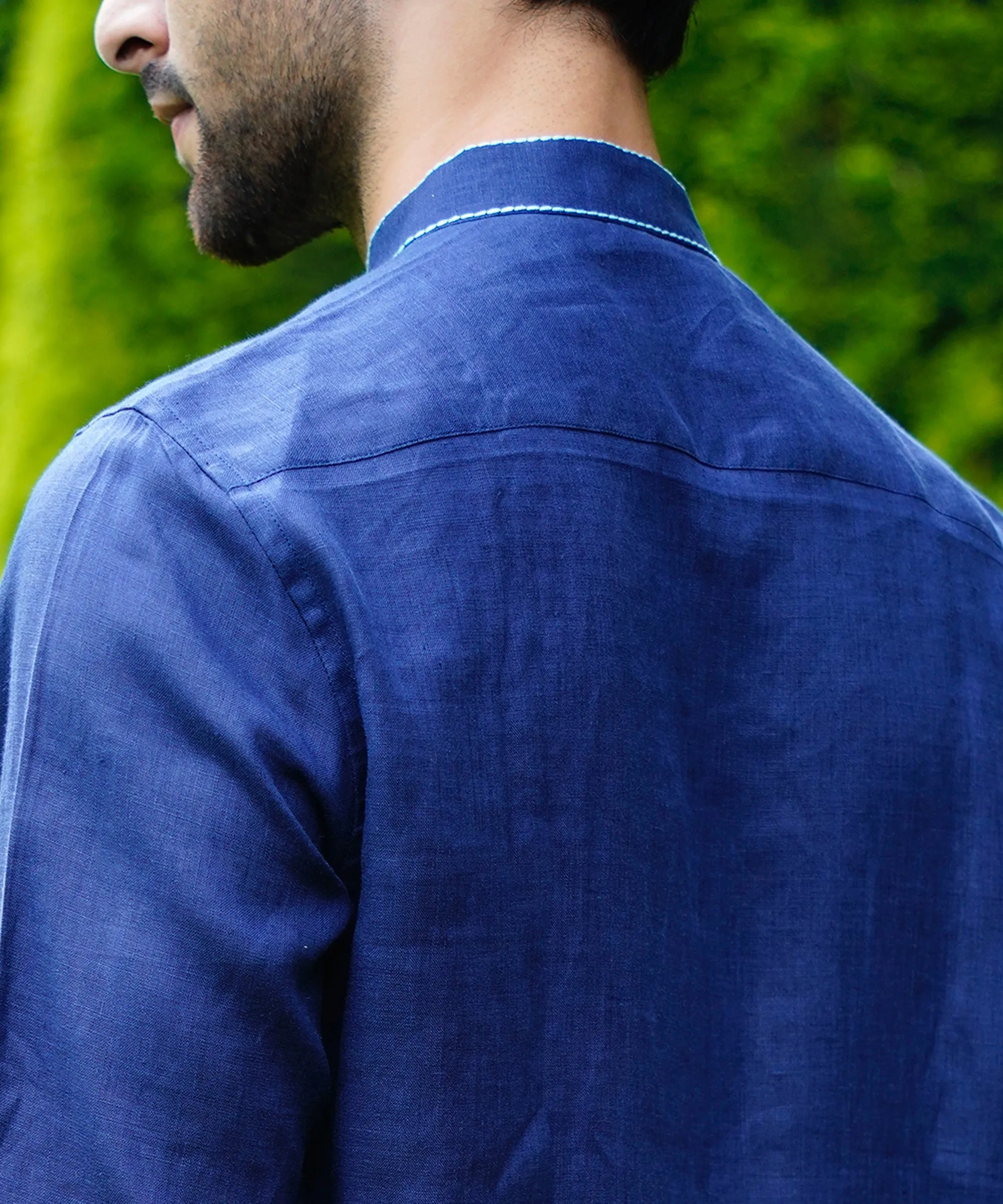 Egyptian Blue Linen Shirt