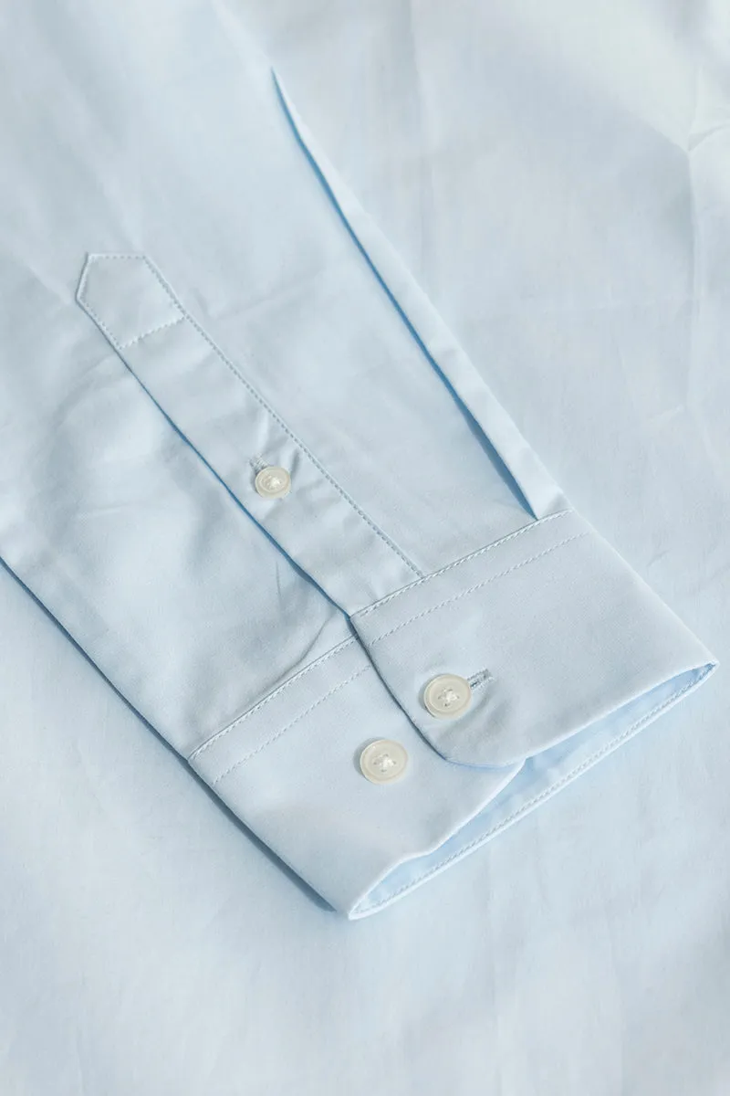 Elegant Monotone Light Blue Shirt