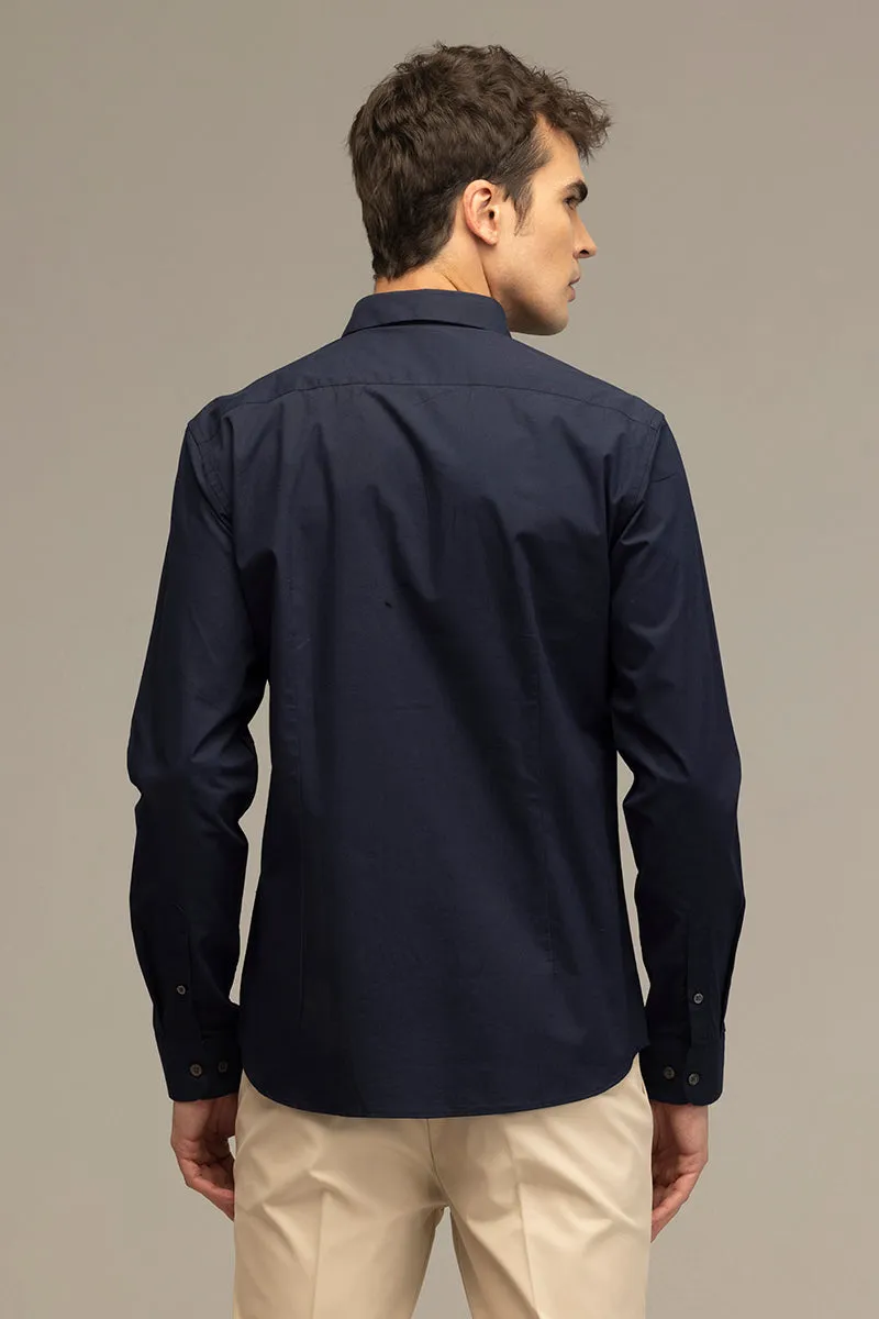 Elegant Monotone Navy Shirt