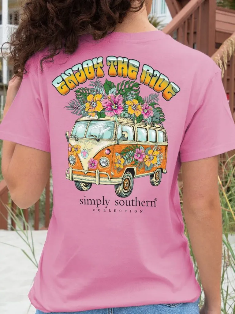 'Enjoy The Ride' Tropical Short Sleeve Tee by Simply Southern