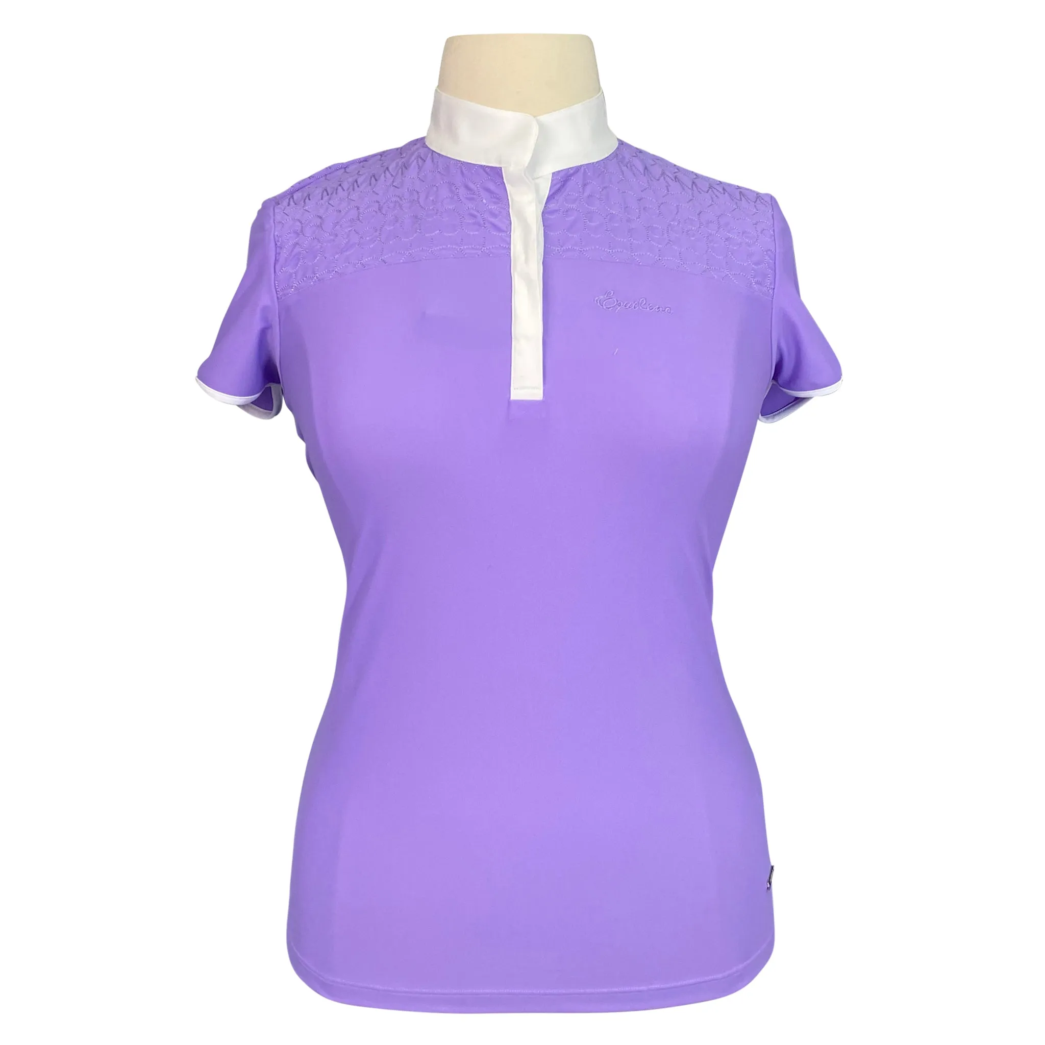 Equiline 'Denise' Short Sleeve Competition Shirt in Lavender - Women's XL