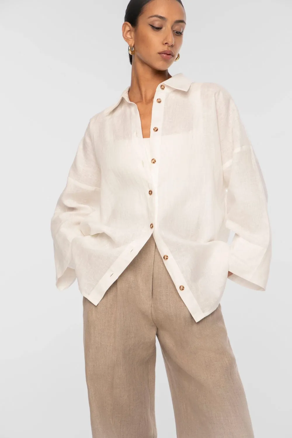 Essential Linen Oversized Shirt