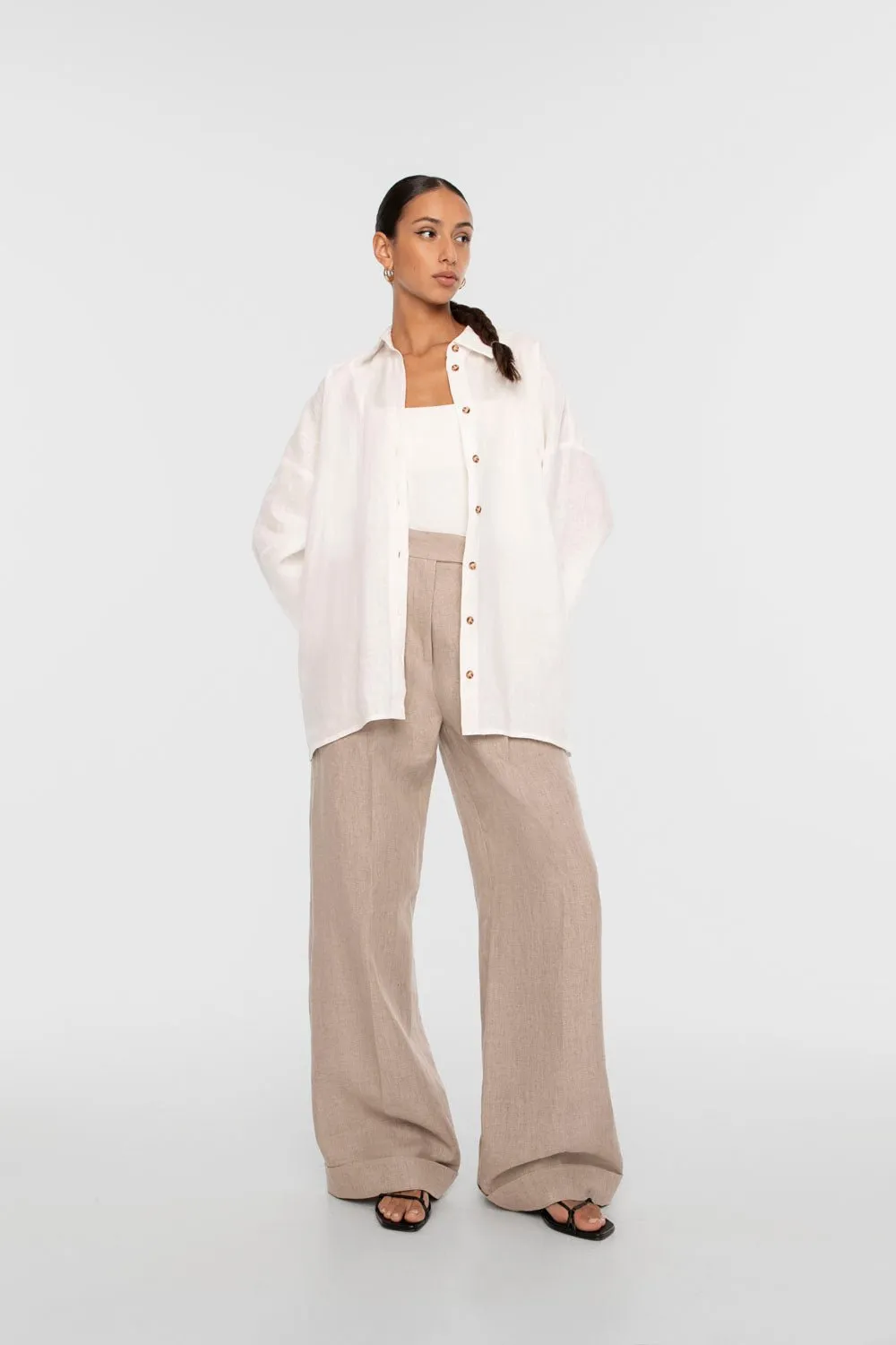 Essential Linen Oversized Shirt