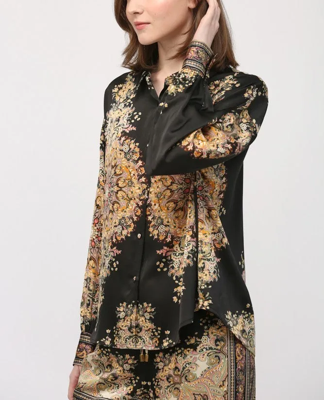 Fate Border Print Blouse