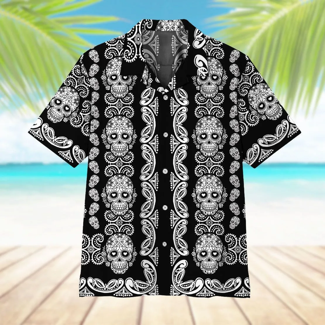 Gearhuman 3D Calavera Hawaii Shirt