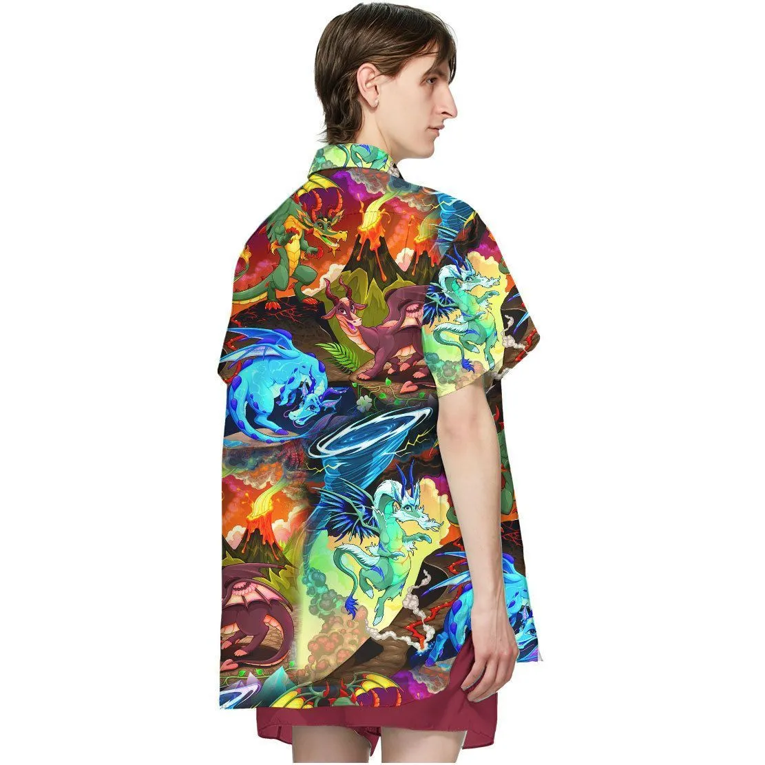 Gearhuman 3D Dragon Hawaii Shirt