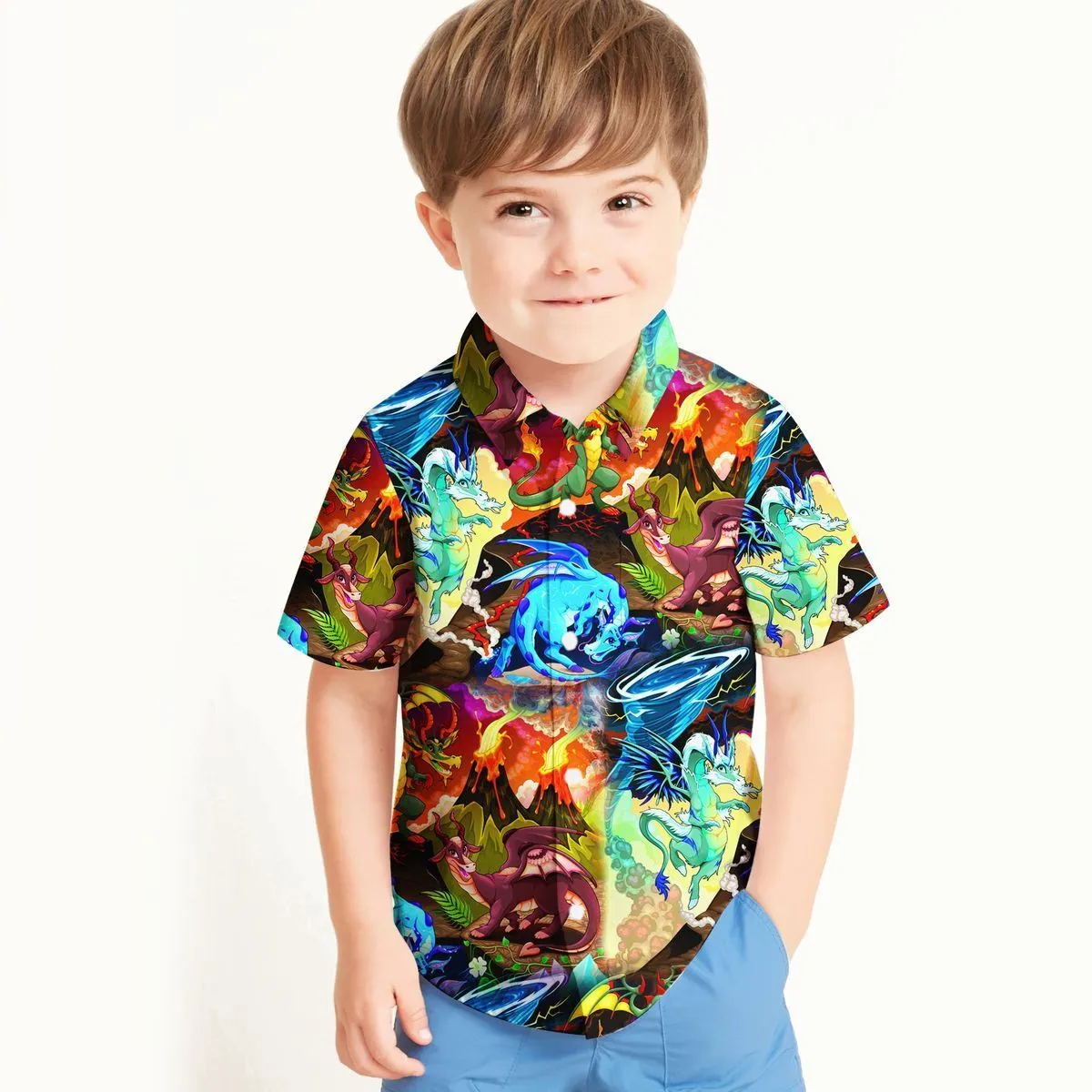 Gearhuman 3D Dragon Hawaii Shirt