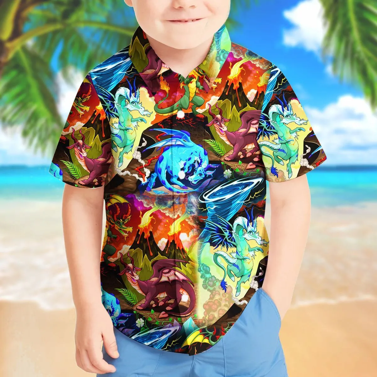 Gearhuman 3D Dragon Hawaii Shirt