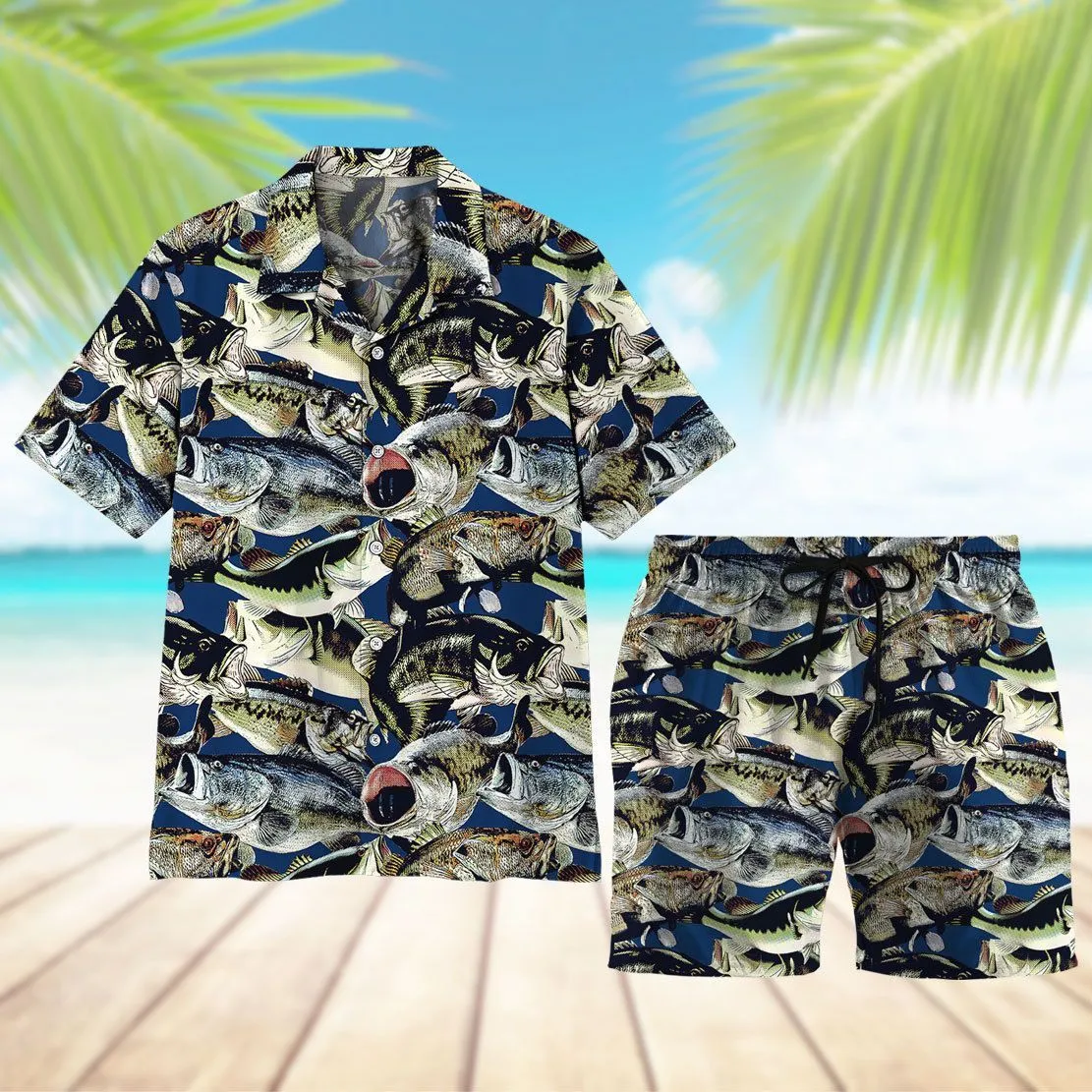 Gearhuman 3D Fishing Hawaii Shirt