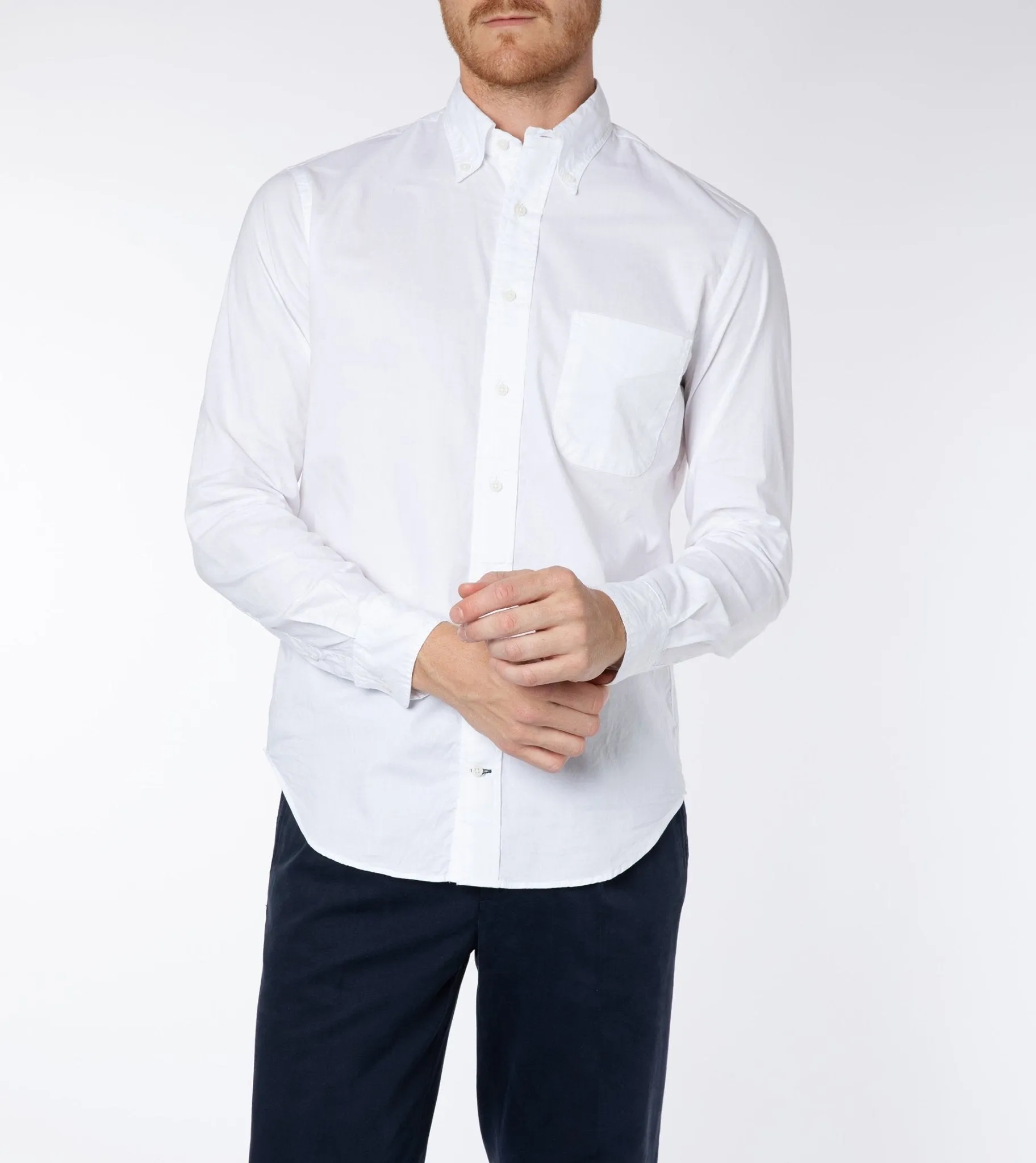 Gitman Vintage Zephyr Cotton Shirt: White